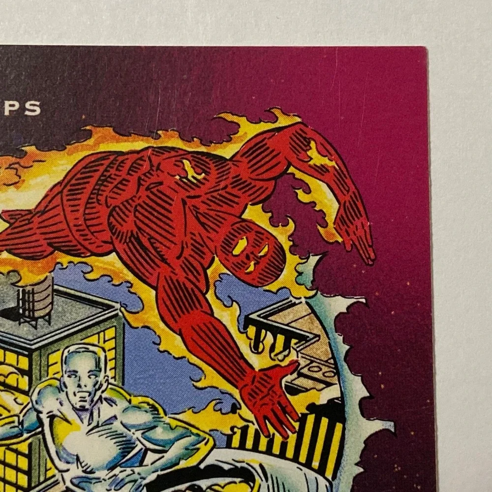 Vintage Marvel Universe 1992 Iceman Human Torch Team-Up X-Men Impel Card #82 GUC